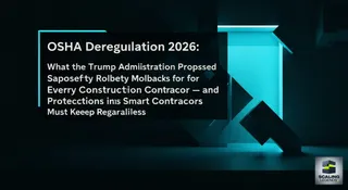 OSHA Deregulation 2026: What the Trump Administration Proposed Safety Rollbacks Mean for Every Construction Contractor — and Which Protections Smart Contractors Must Keep Regardless