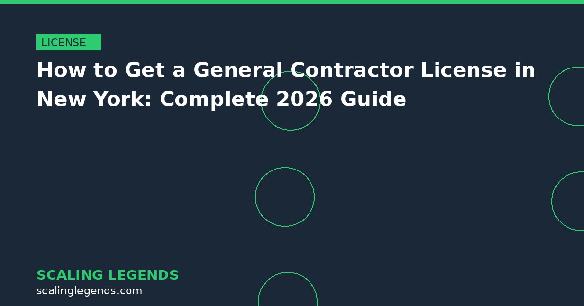 How to Get a General Contractor License in New York: Complete 2026 Guide