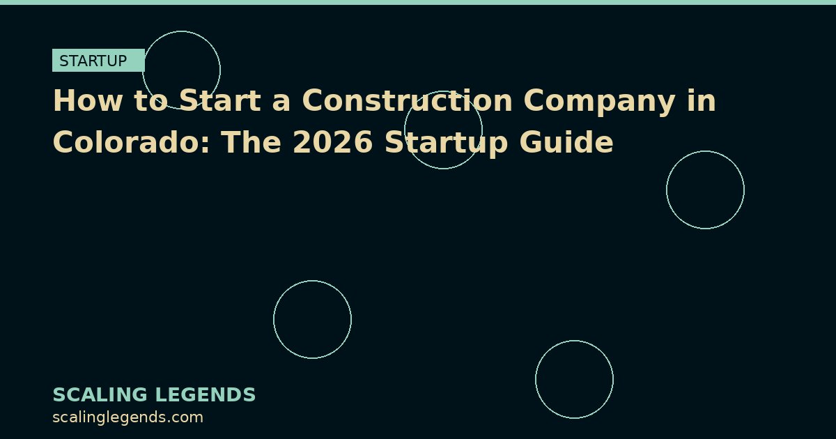 How to Start a Construction Company in Colorado: The 2026 Startup Guide