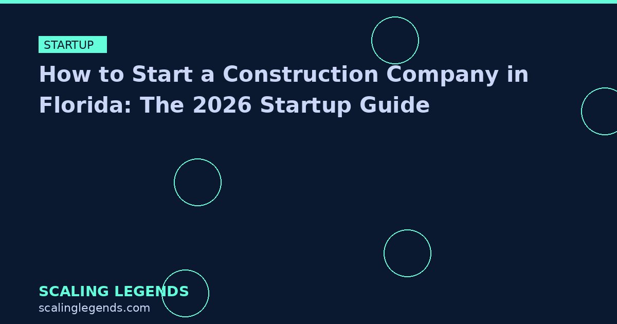 How to Start a Construction Company in Florida: The 2026 Startup Guide