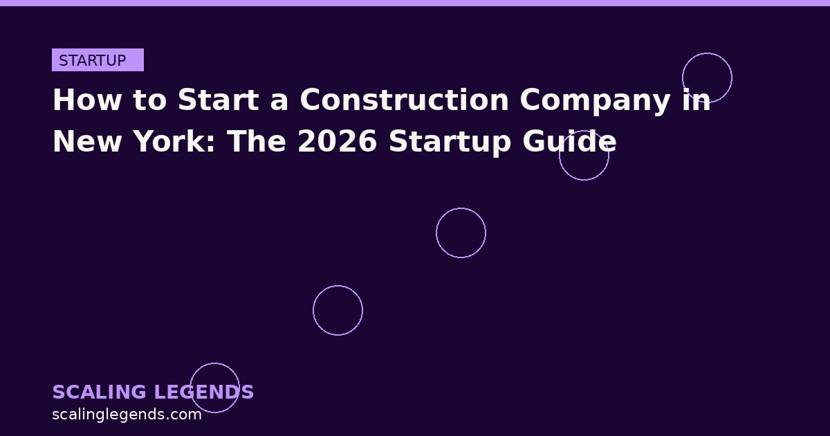 How to Start a Construction Company in New York: The 2026 Startup Guide