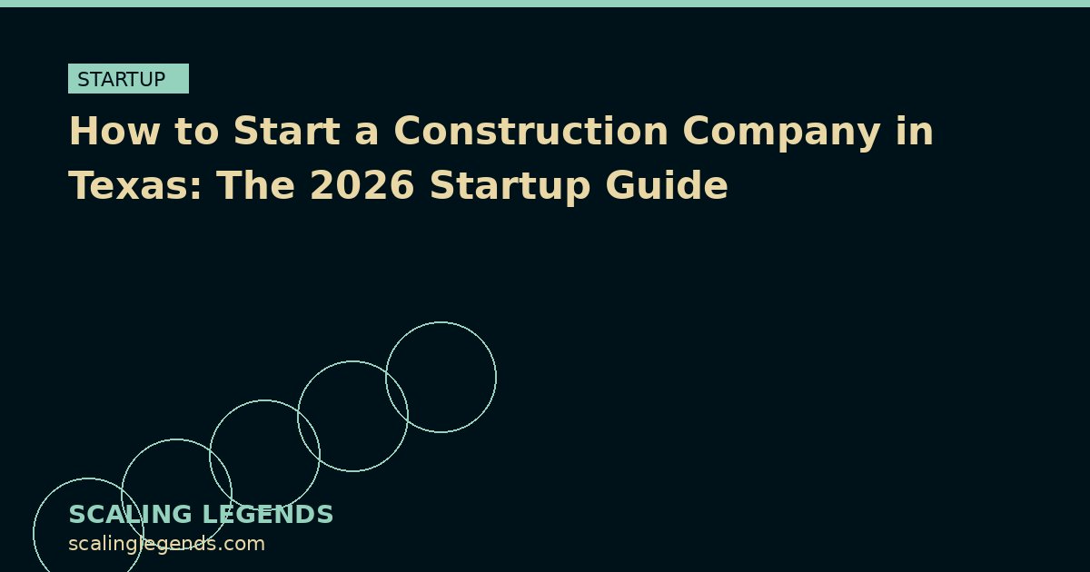 How to Start a Construction Company in Texas: The 2026 Startup Guide