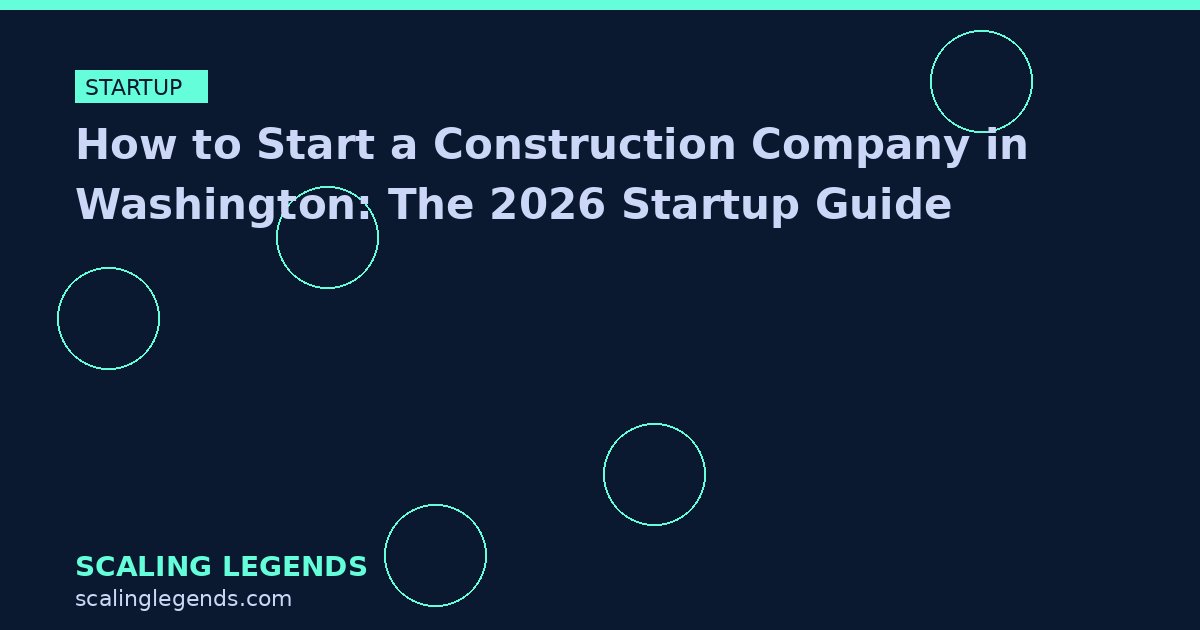 How to Start a Construction Company in Washington: The 2026 Startup Guide
